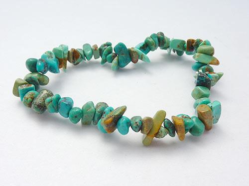 Single Strand Chip Bracelet - Turquoise