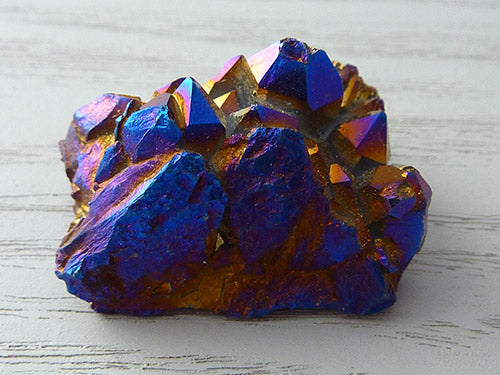 Cobalt Aura Quartz Cluster