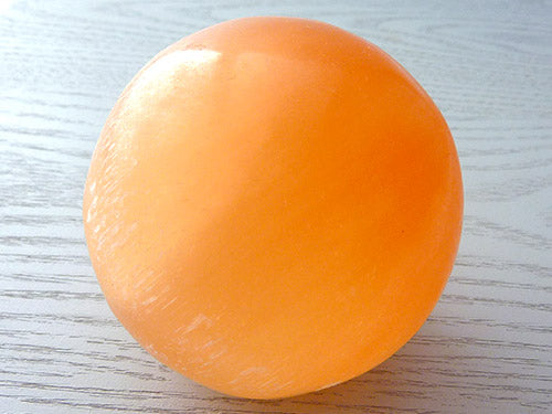 Peach Selenite Sphere