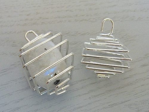 Sterling Silver Pendant Crystal Holder