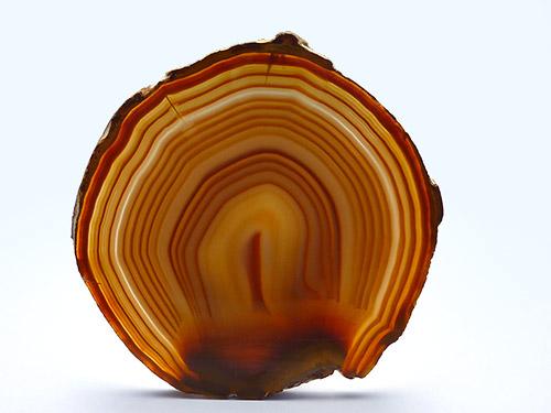 Agate Slice Large Q - Natural 