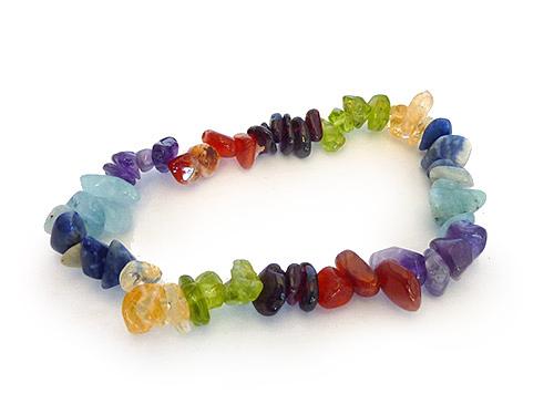 Single Strand Chip Bracelet - Chakra