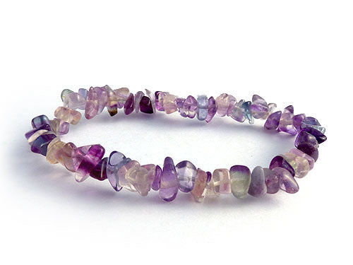 Single Strand Chip Bracelet - Fluorite