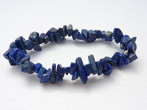 Single Strand Chip Bracelet - Lapis Lazuli A Grade