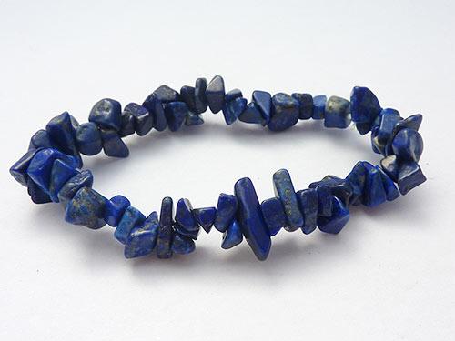 Single Strand Chip Bracelet - Lapis Lazuli A Grade