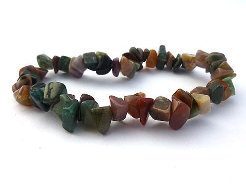 Single Strand Chip Bracelet - Fancy Jasper