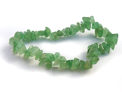 Single Strand Chip Bracelet - Green Aventurine