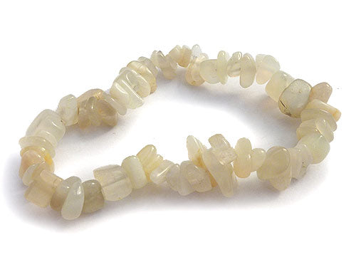 Single Strand Chip Bracelet - Moonstone