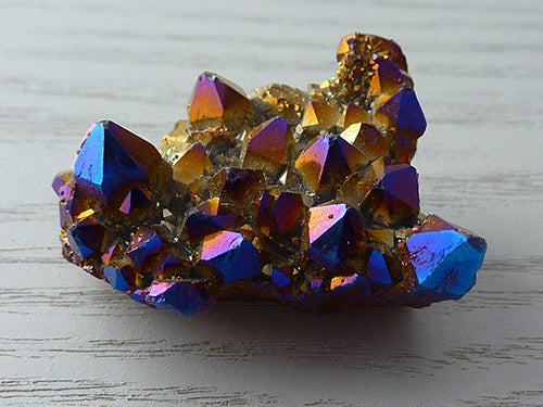 Cobalt Aura Quartz Cluster