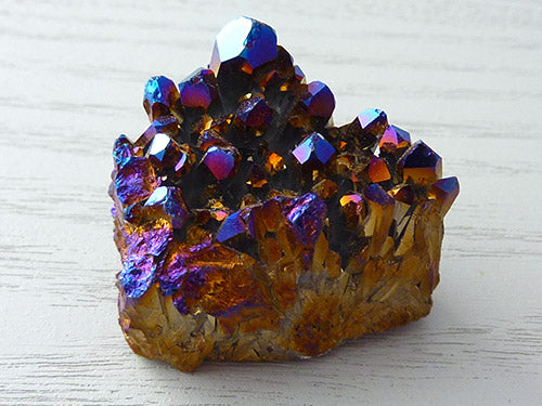 Cobalt Aura Quartz Cluster