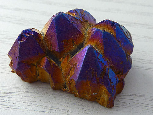 Cobalt Aura Quartz Cluster