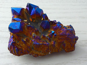 Cobalt Aura Quartz Cluster