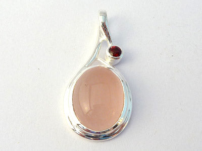 Rose Quartz Drop Pendant 