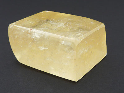 Honey Calcite - Optical Cube