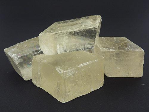 Clear Calcite Rhombic Cubes - Natural L