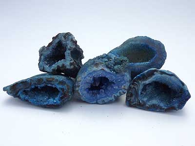 Dyed Agate Geodes - Blue