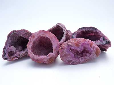 Dyed Agate Geodes - Pink
