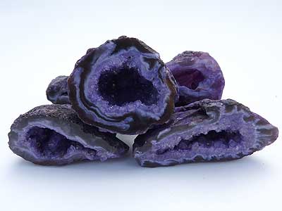 Dyed Agate Geodes - Purple