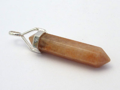 Peach Moonstone Double Terminated Pendant