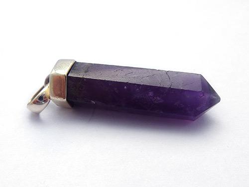 Dark Amethyst Crystal Pendant