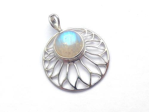 Sundisc with Moonstone Pendant