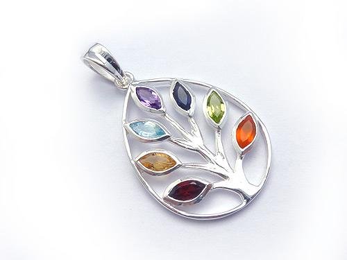Chakra Tree Pendant B