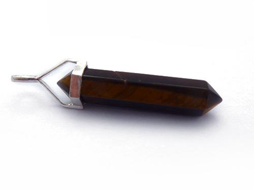 Tiger Eye Double Terminated Pendant