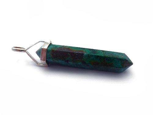 Chrysocolla Double Terminated Pendant