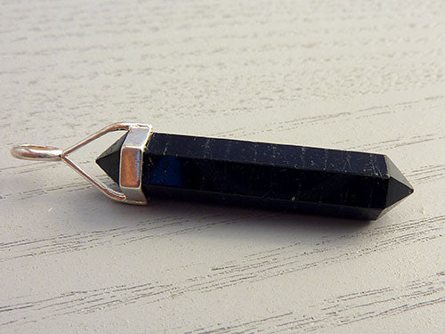Black Tourmaline Double Terminated Pendant
