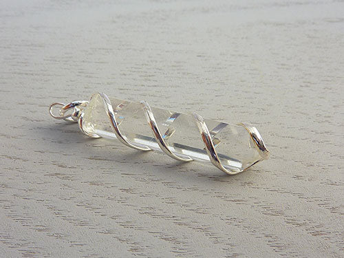 Clear Spiral Pendant