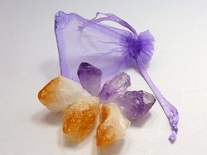 Amethyst & Citrine Points Pack