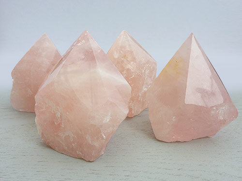 Rose Quartz Flat Bottom Point