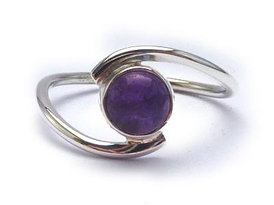 Sterling Silver Ring Amethyst