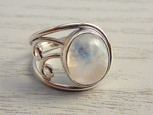 Moonstone Ring Side Pattern