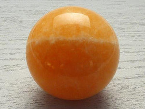 Orange Calcite Sphere 5.5cm dia