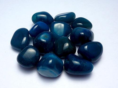Agate - Teal Dyed Tumbled Stones