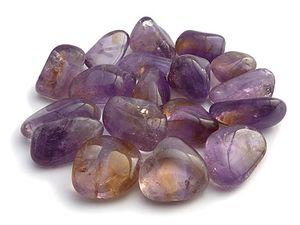 ametrine (tumbled) ametrine (tumbled)