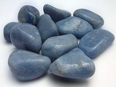 Blue Quartz Tumbled Stones