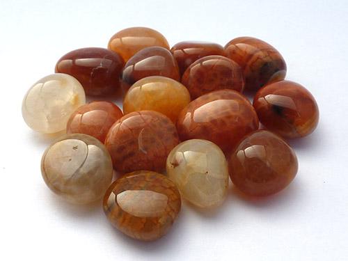 Fire Agate Tumbled Stones