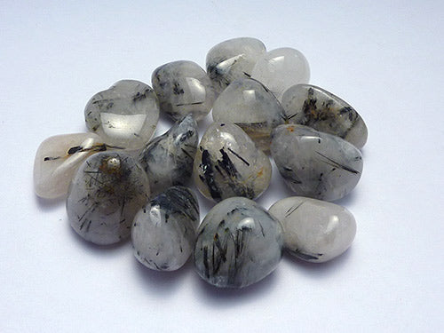 Tourmalated Quartz Tumbled Stones